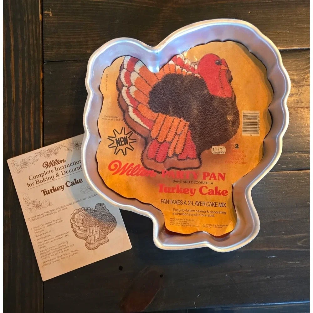 Vintage 1979 Wilton Turkey Cake Pan Thanksgiving‎ Autumn Party Pan 2105-3114